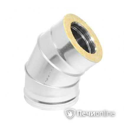 Колено 135° (45°) Теплов и Сухов Отвод Термо 45* ОТ-Р 430-0.5/оцинковка D150/210 в Люберцах
