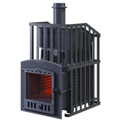 Дровяная печь-каменка Гефест Гром Ураган 30 (П2) в Люберцах