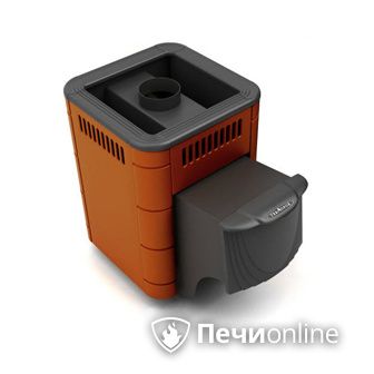 Дровяная банная печь TMF Оса Carbon терракота дверь антрацит в Люберцах