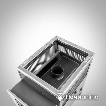 Дровяная банная печь Радуга ПБ-21 (встроенный теплообменник) 6 мм прочистная дверца в Люберцах